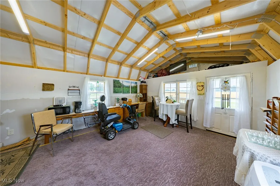 Interior of she shed