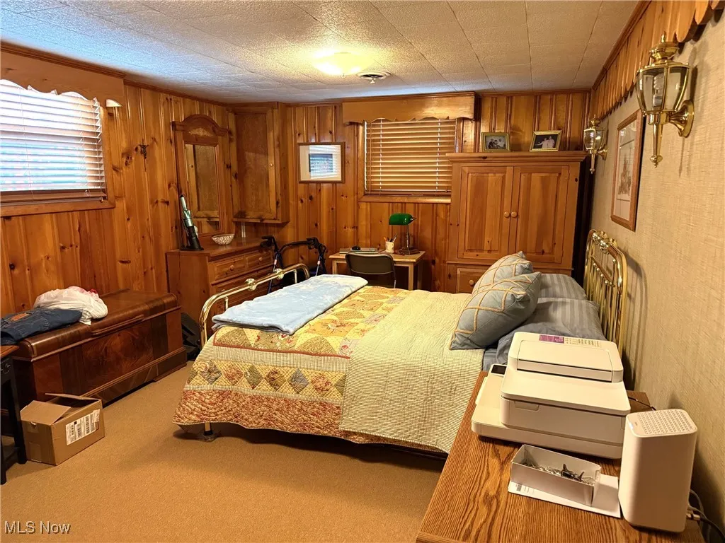 Carpeted bedroom