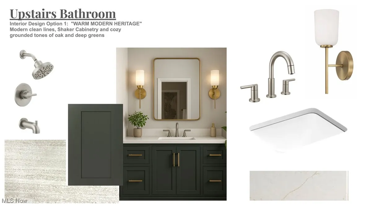 Full bath with vanity