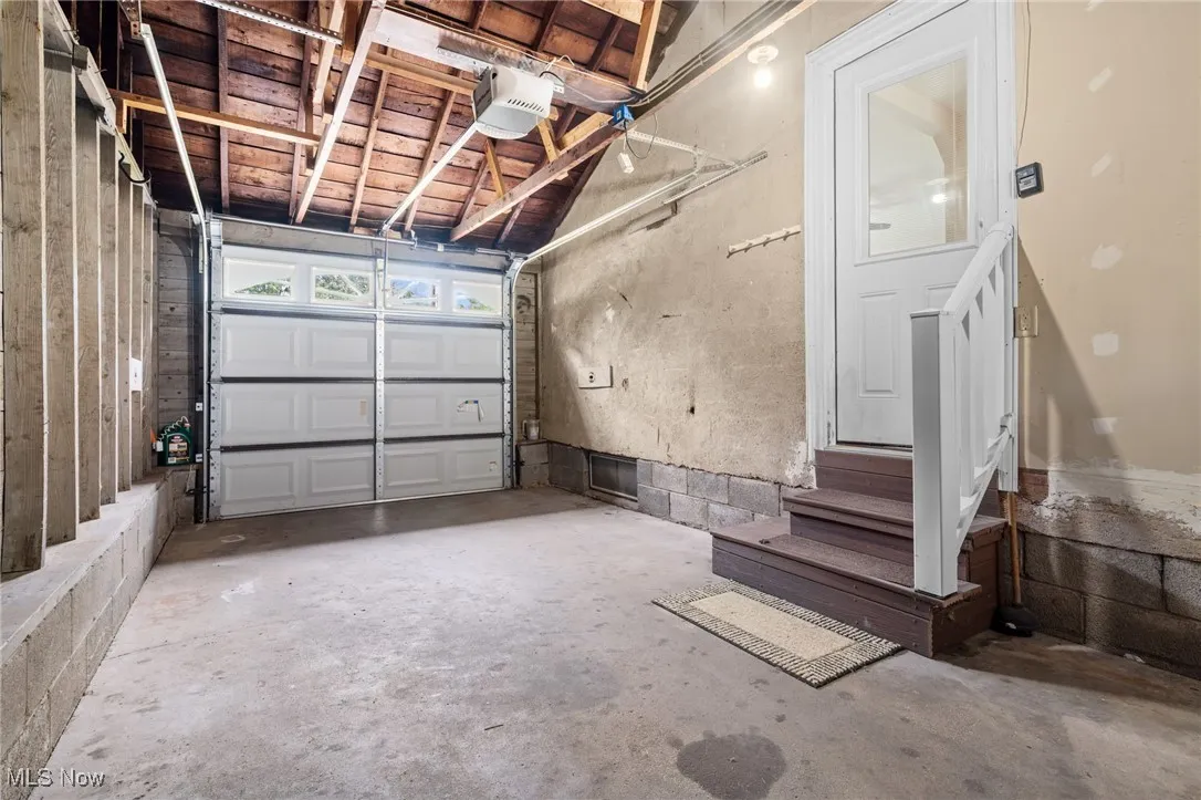 Attached Garage with a garage door opener