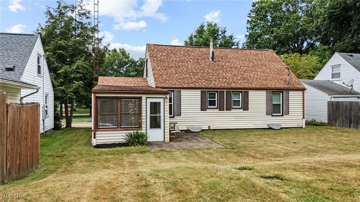 Back of house, yard is 170' deep!