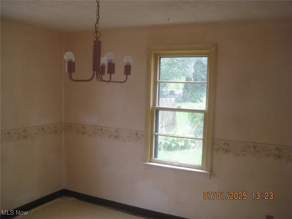 Bedroom 2 converted to a dining room