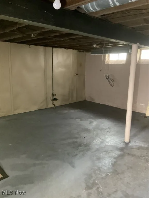 View of basement