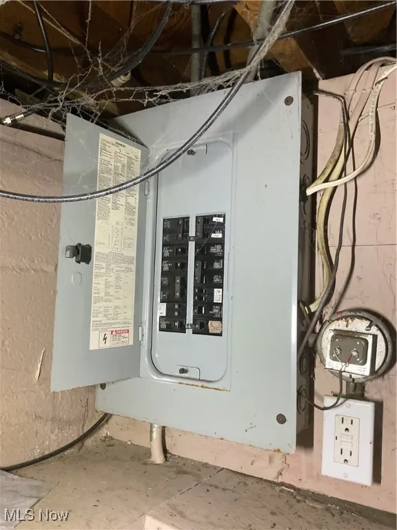 Utility room featuring electric panel
