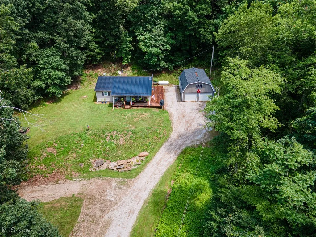 Aerial view of property and surrounding area