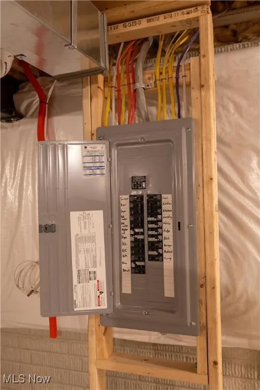 Utility room with electric panel