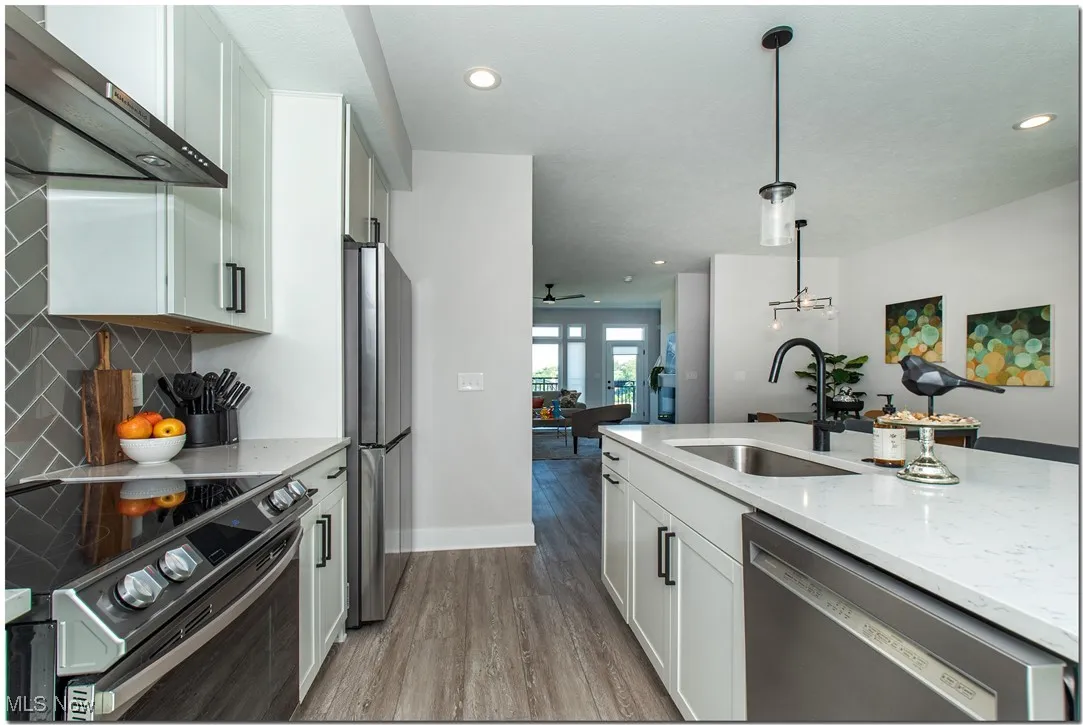 Quartz countertops, lots cabinetry space