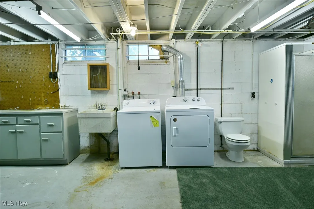 Laundry room featuring washer and dryer