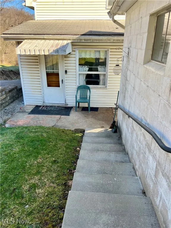 View of back door