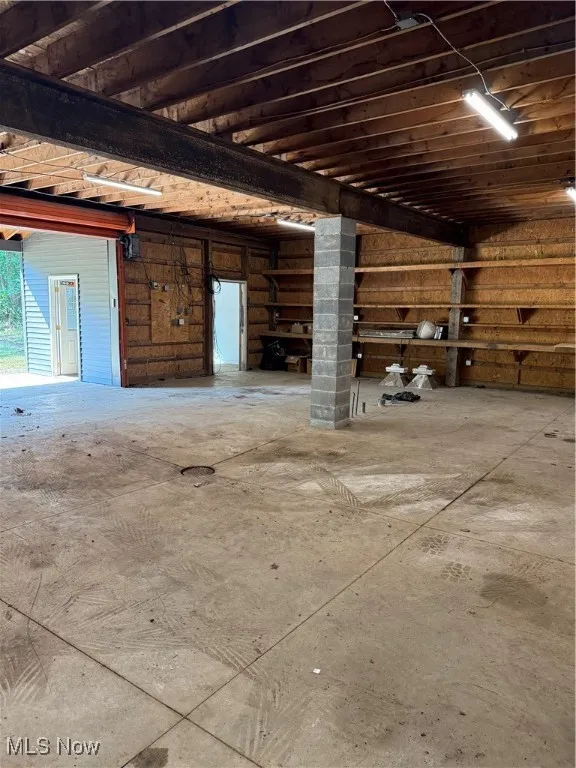 Miscellaneous room with a garage