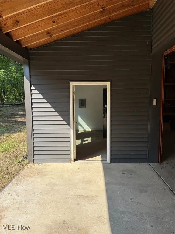 View of exterior entry