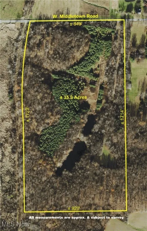 Map / location with property boundaries highlighted