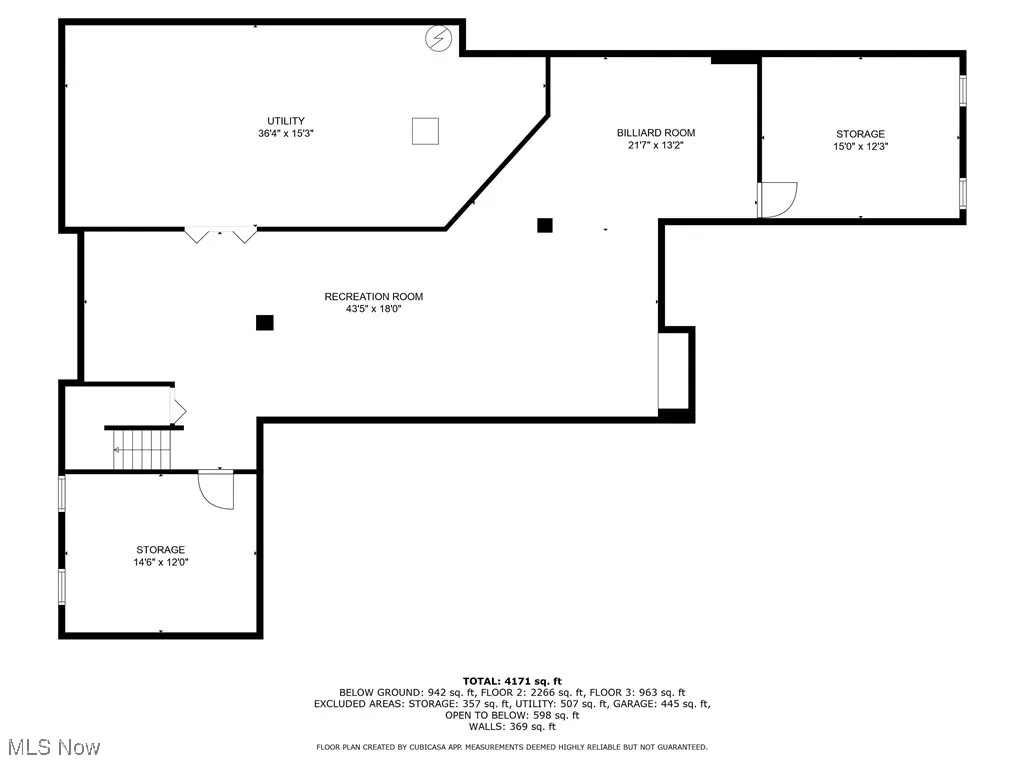Lower Level Floor Plan