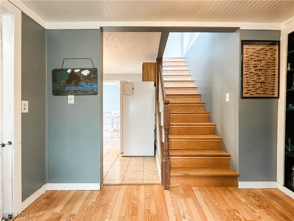 upstairs