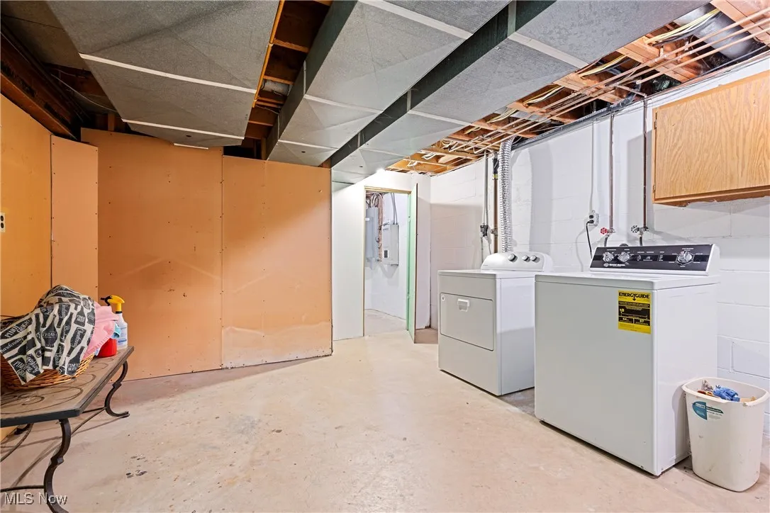 Large laundry/utility room.