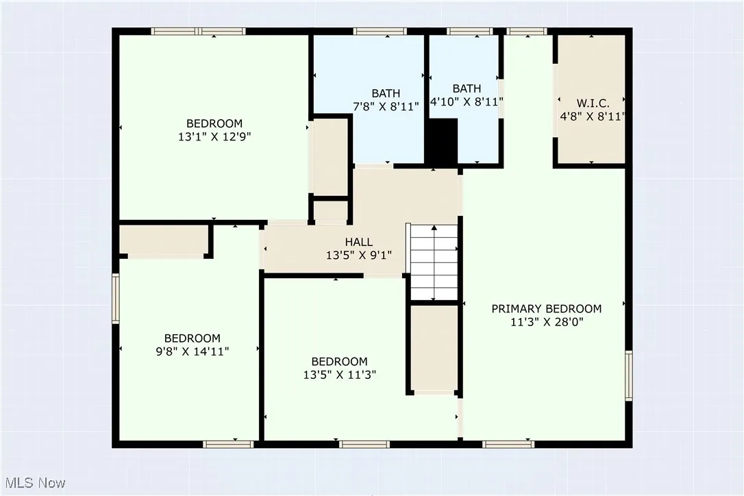 Second floor layout.