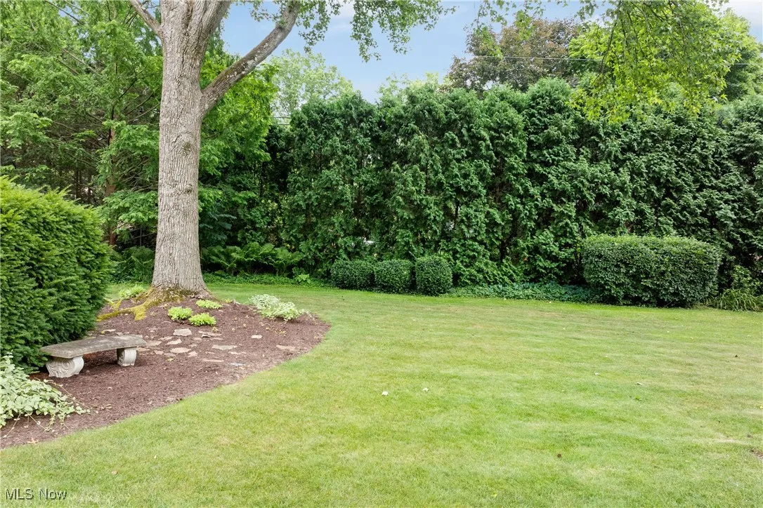 Very private back yard setting.