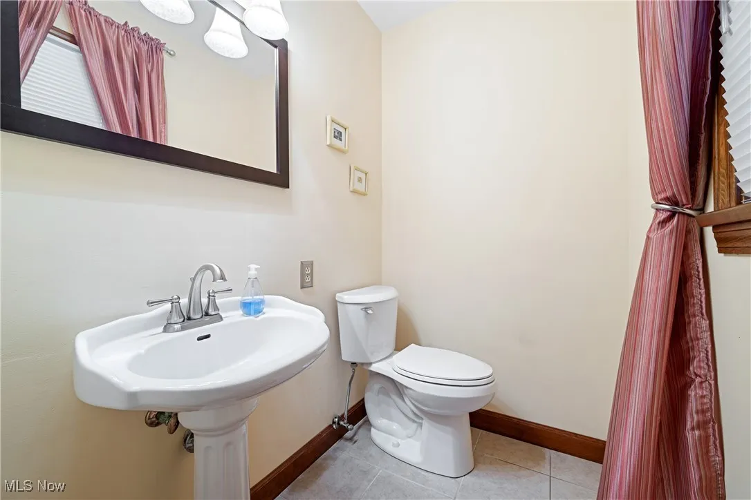 First floor partial bathroom.