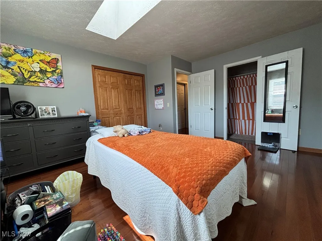 Master bedroom with full bathroom.