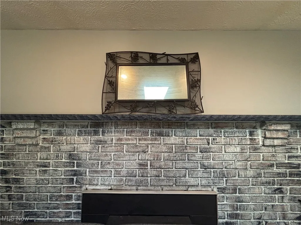 Wood burning fireplace