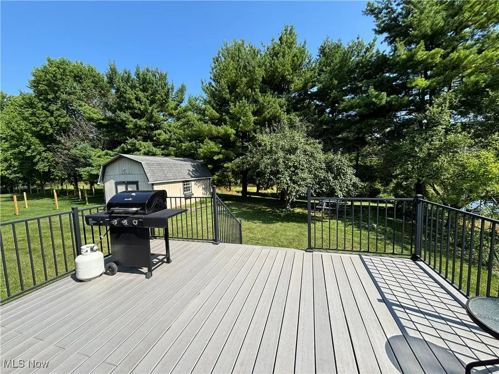 Huge deck, great for entertaining.