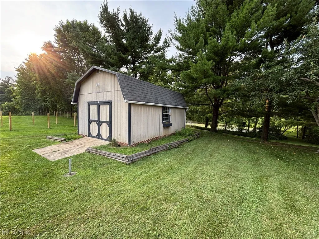 Oversized shed with electric.