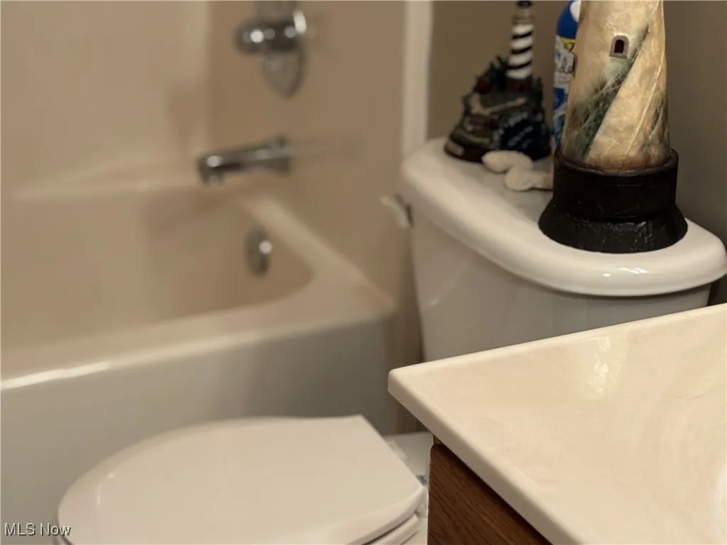 Full bath with toilet