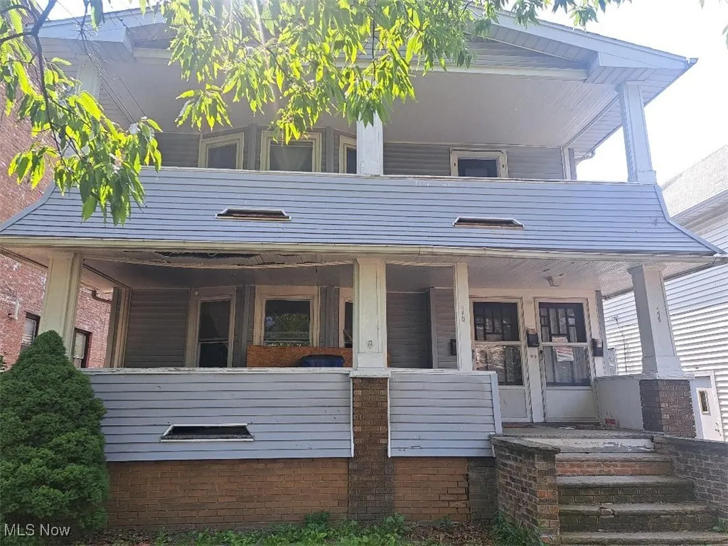 View of front of home with covered porch