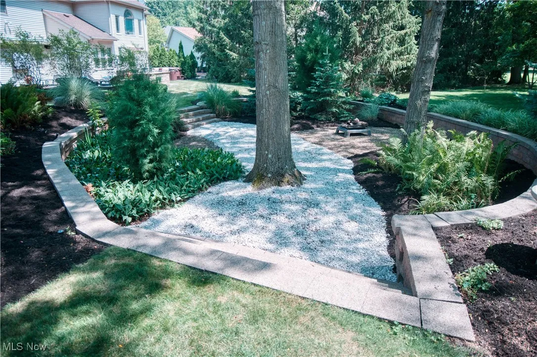 View of grassy yard