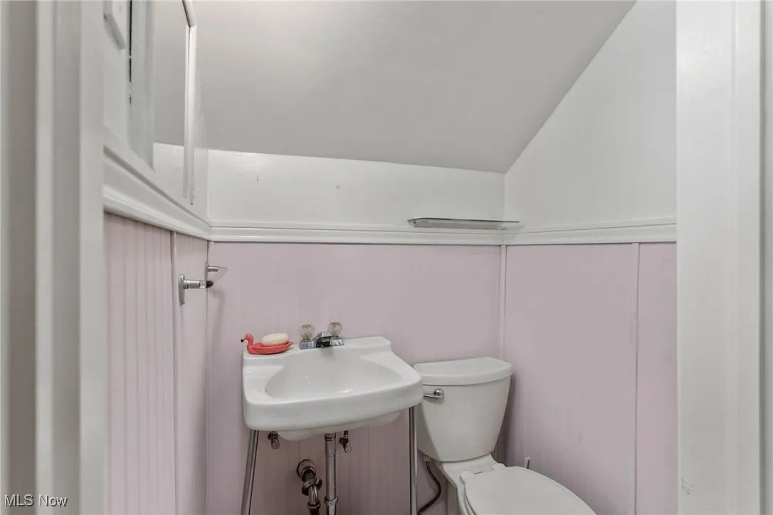 Bathroom with toilet and a sink