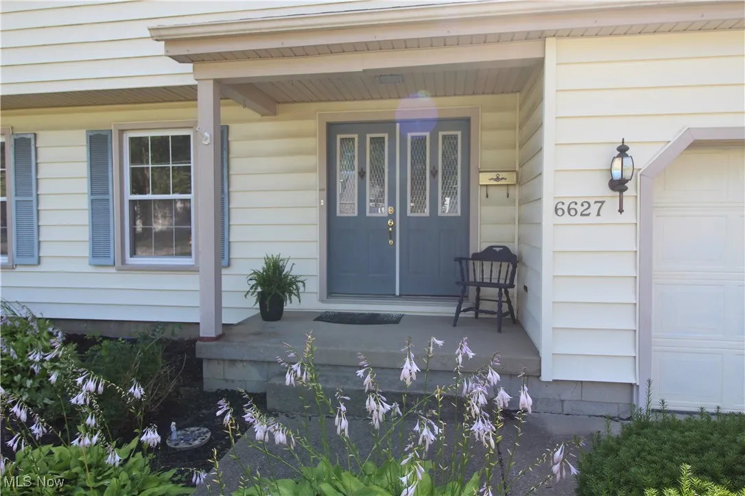 Double front doors.
