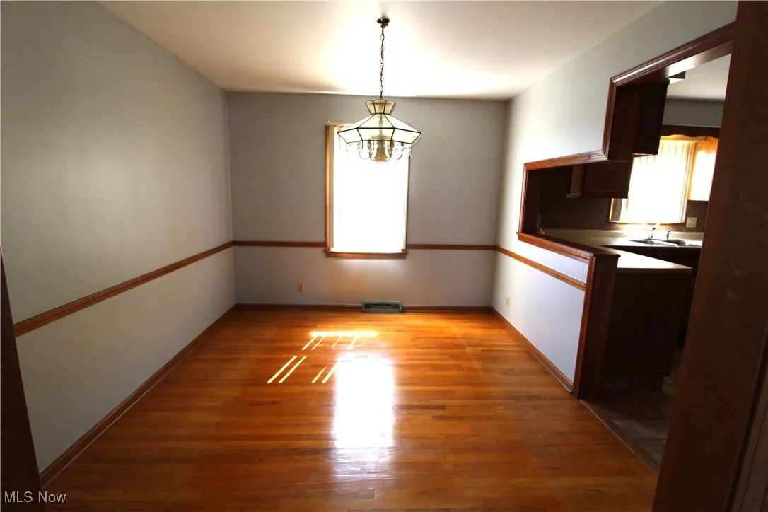Hardwood floors in Dining Room