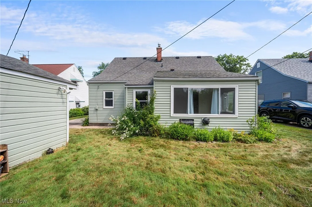 Rear view of property