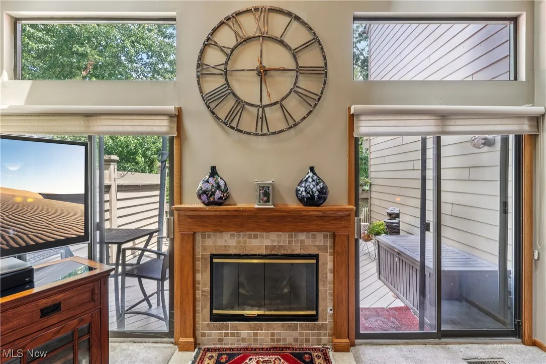 Great room looking out to back deck