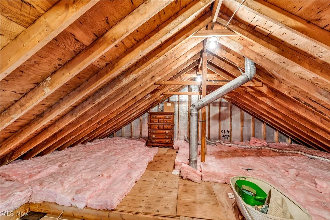FULLY FLOORED ATTIC STORAGE - ACCESS FROM PRIMARY SUITE WITH WALK UP STAIRCASE
