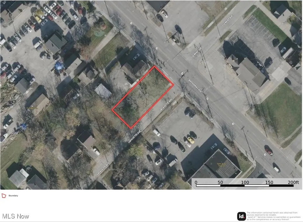 Map / location with property boundaries highlighted