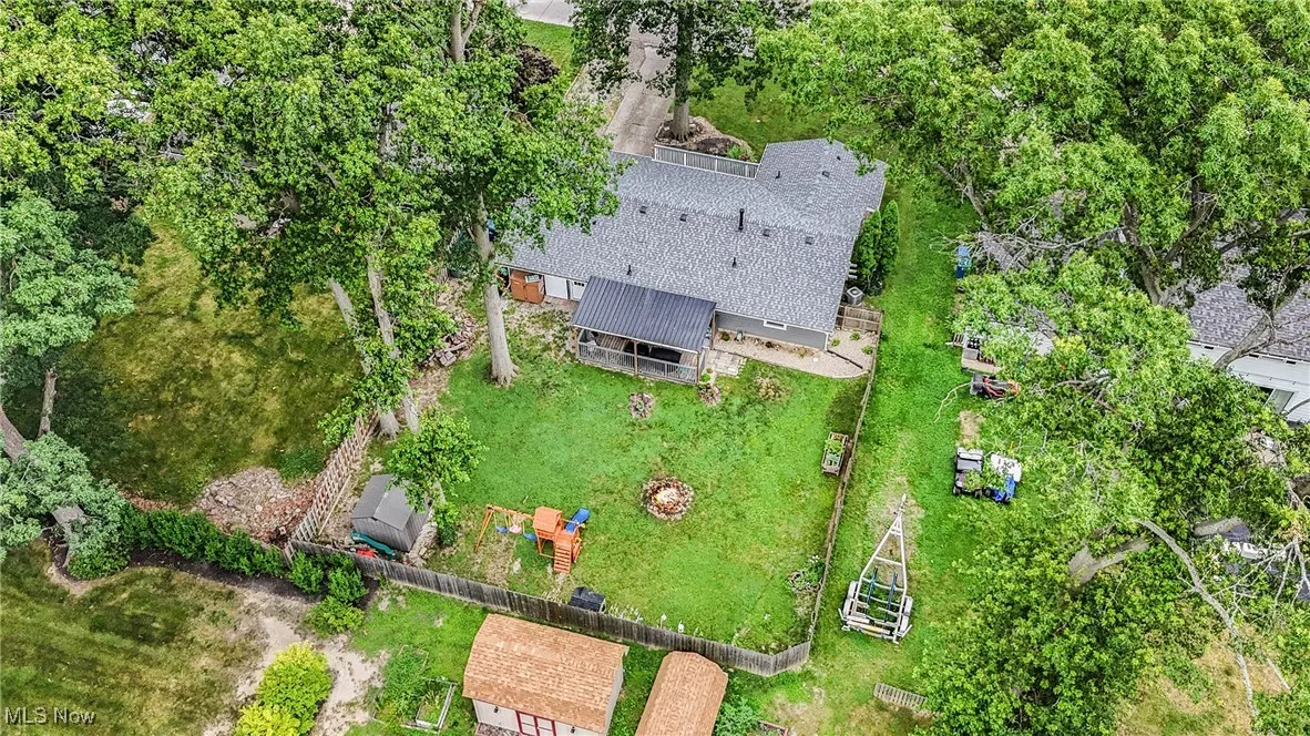 View from above of property