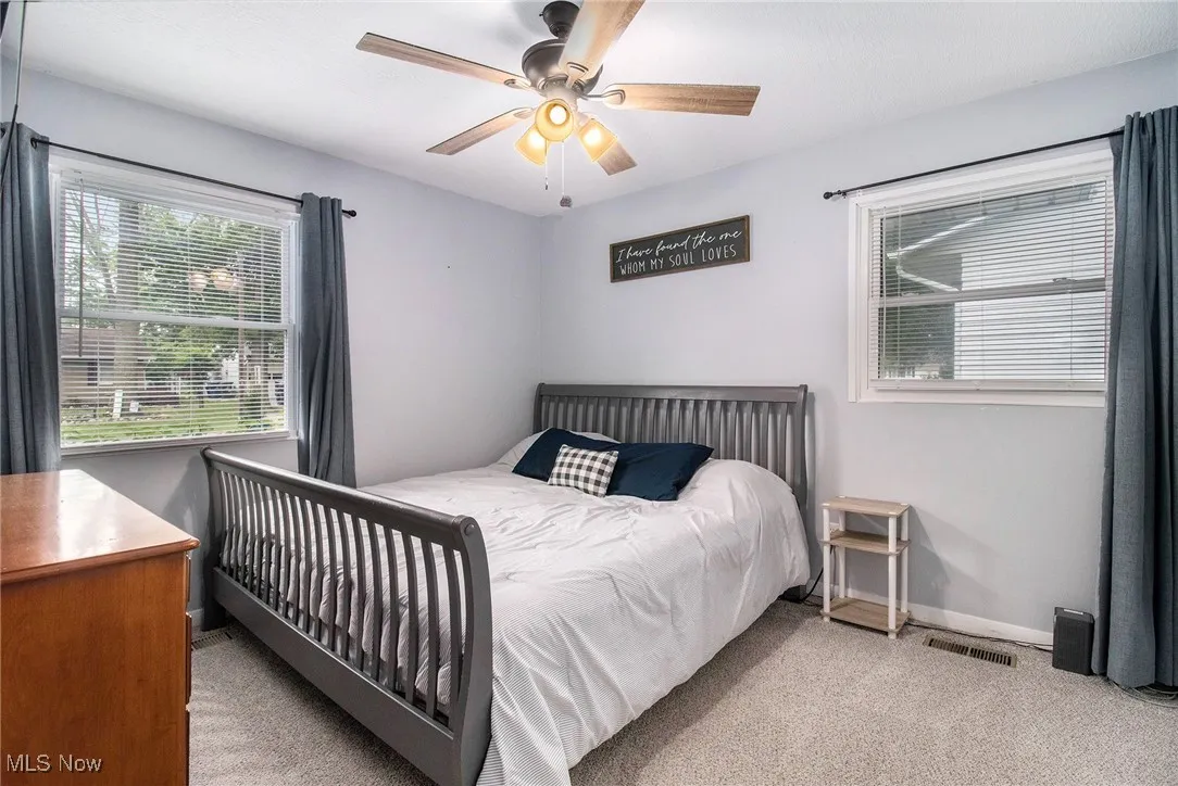 Bedroom featuring carpet floors
