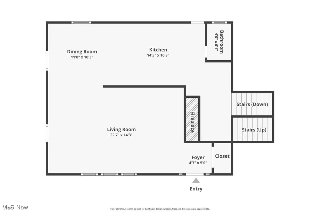 View of room layout