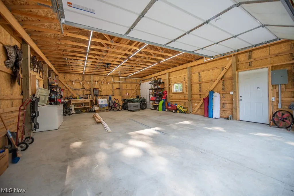 View of inside of garage
