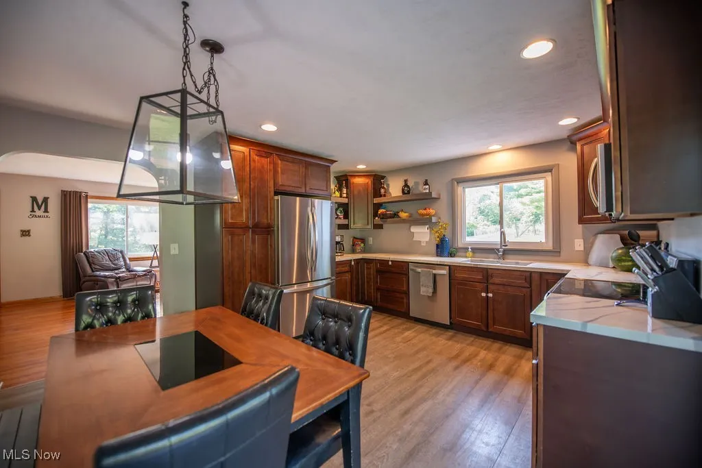 View of kitchen/ dining room area