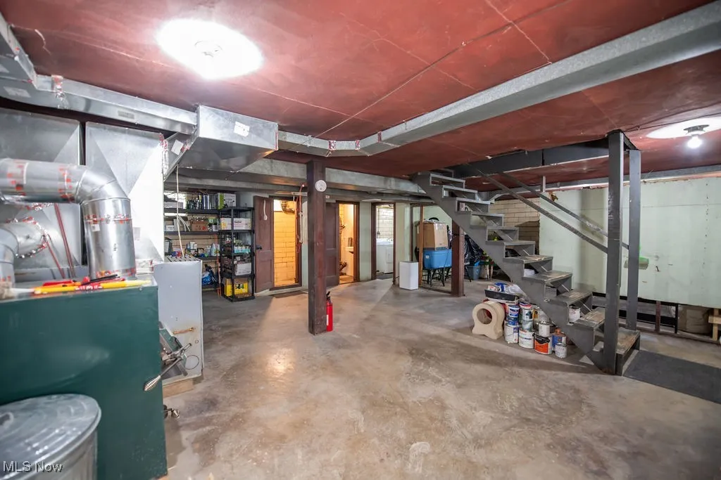 View of basement area