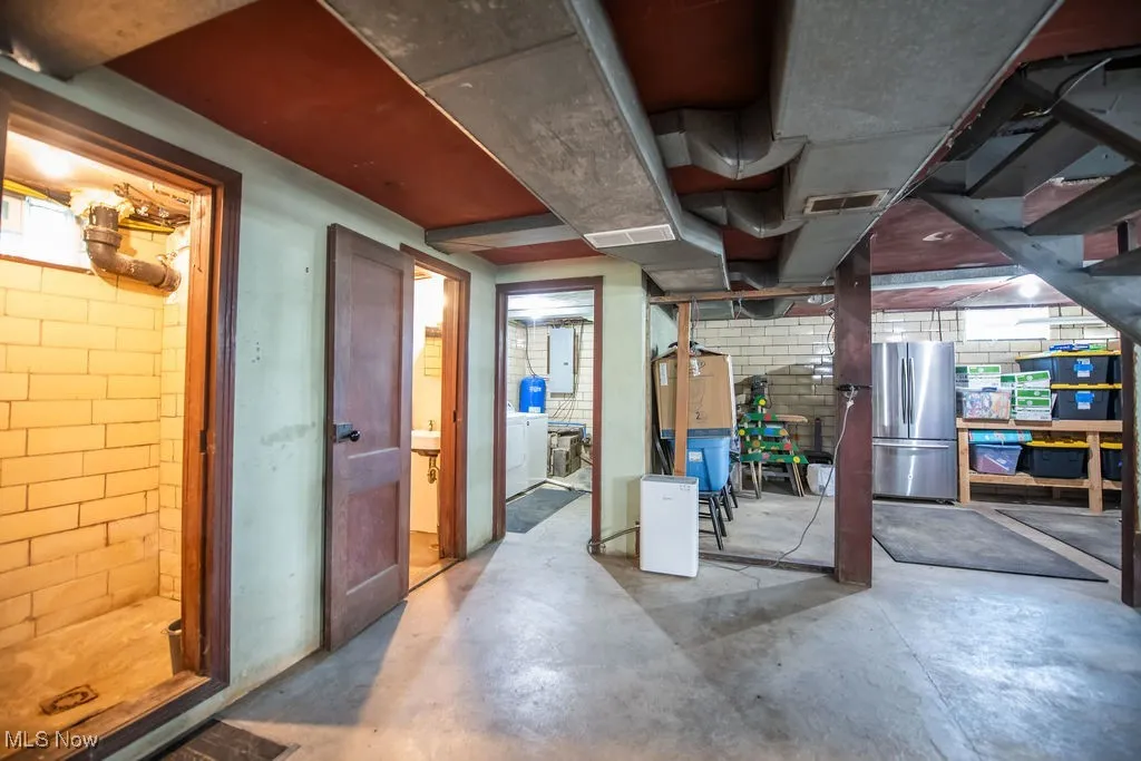 View of basement area