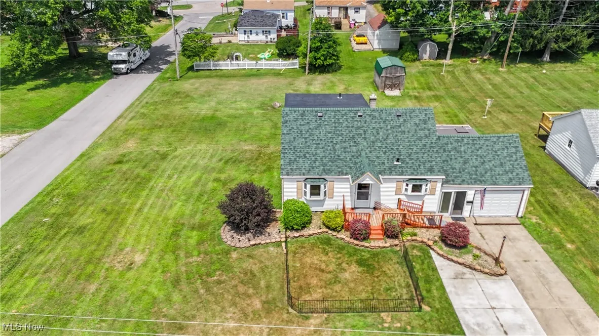 View from above of property