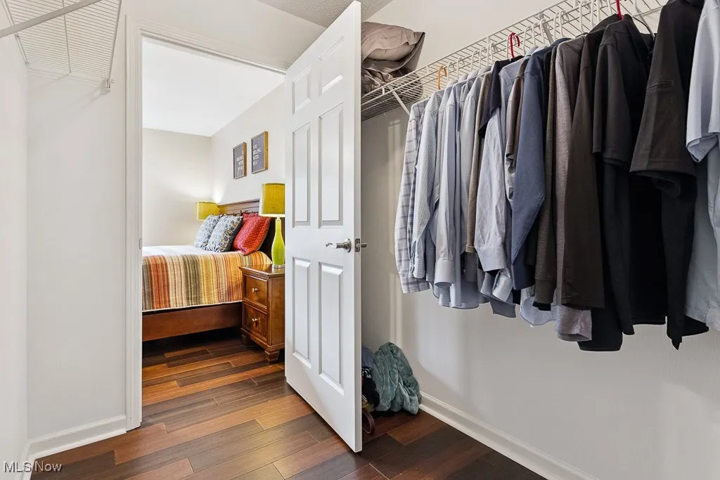 Spacious closet featuring wood finished floors