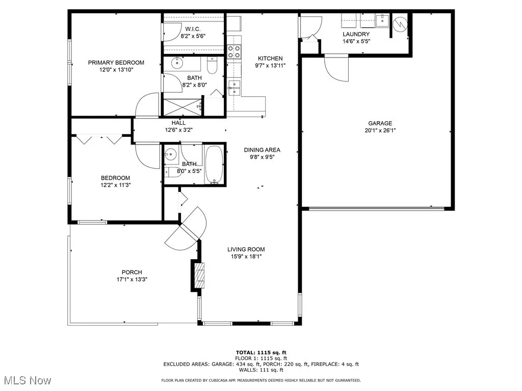 View of floor plan / room layout