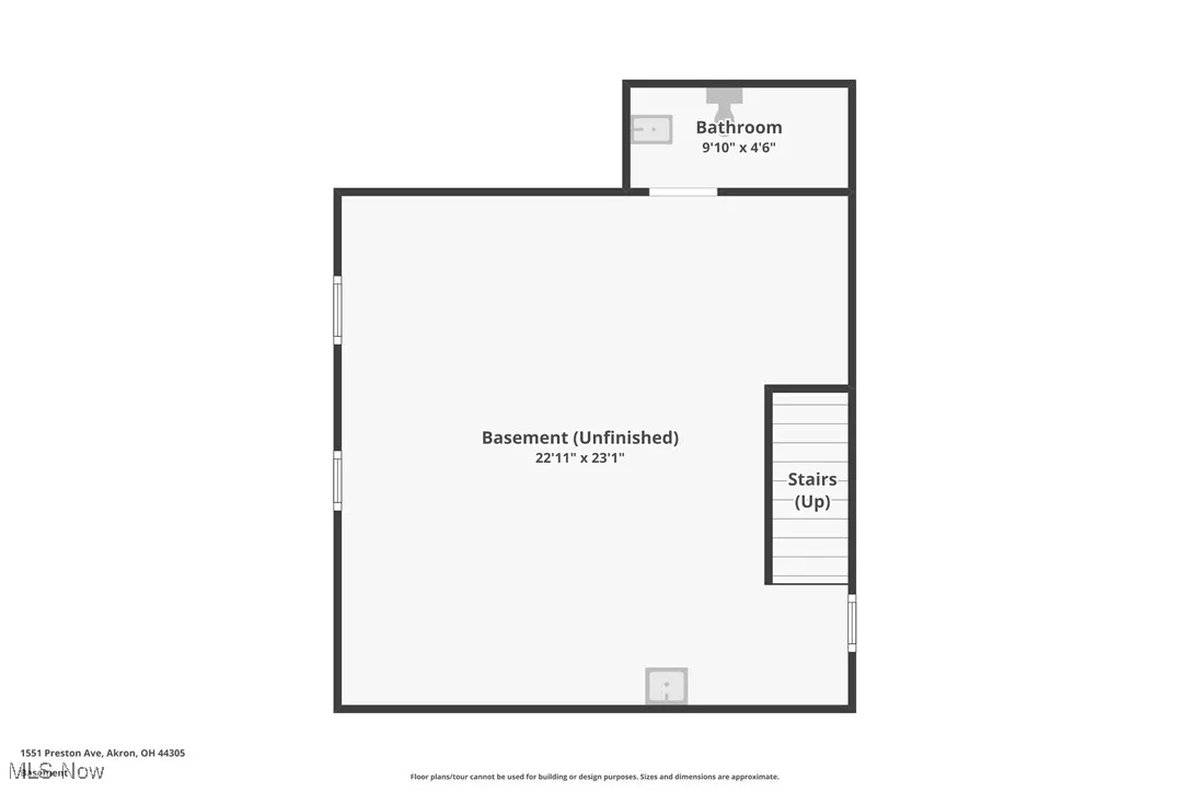 Lower level floor plan