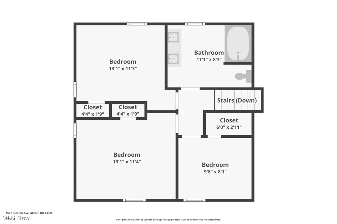 Second level floor plan