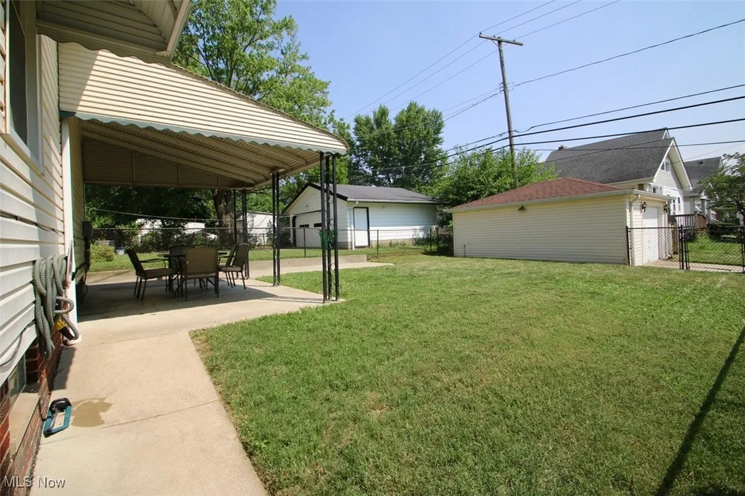 View of yard with a patio
