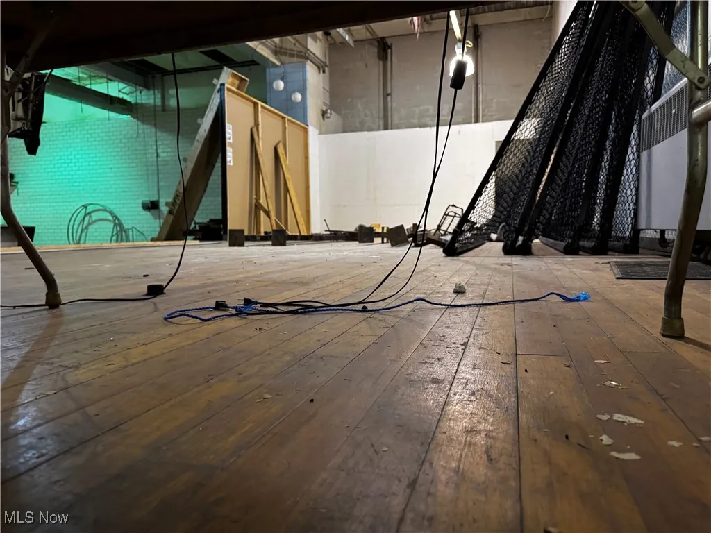 Misc room with hardwood / wood-style flooring